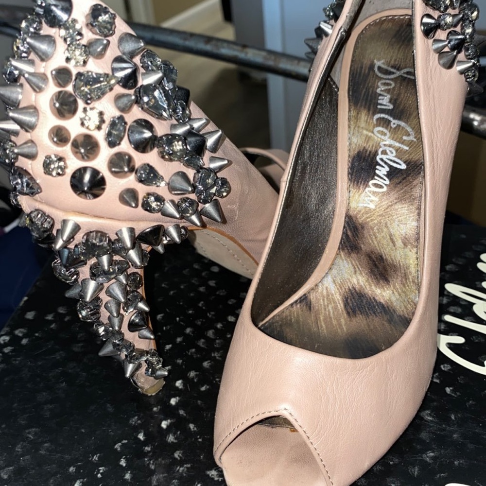 Sam Edelman Blush Studded Heels